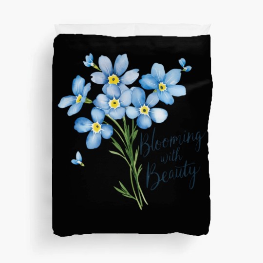 Blue Blossom Beauty “blue flower” Duvet Covers