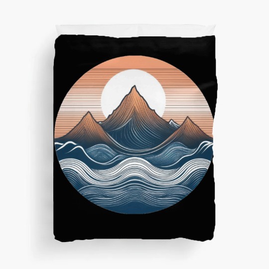 Mountain and Ocean Duvet Covers