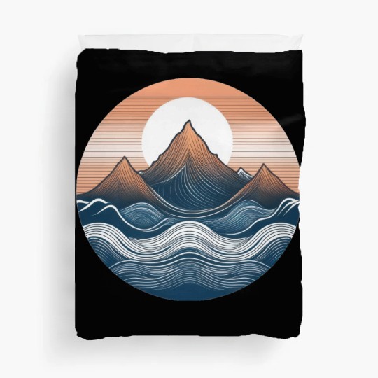 Mountain and Ocean Duvet Covers