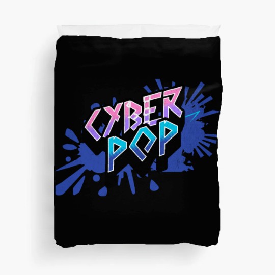 Cyber Pop - Vibrant Y2K Streetwear Aesthetic Duvet Covers