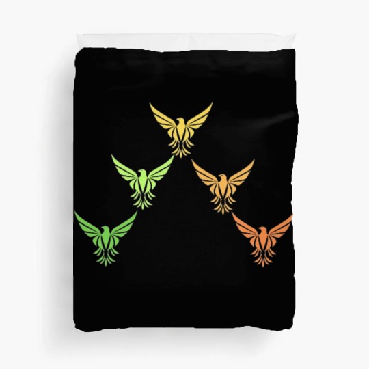 Black And White Illustrated Eagle Duvet Covers