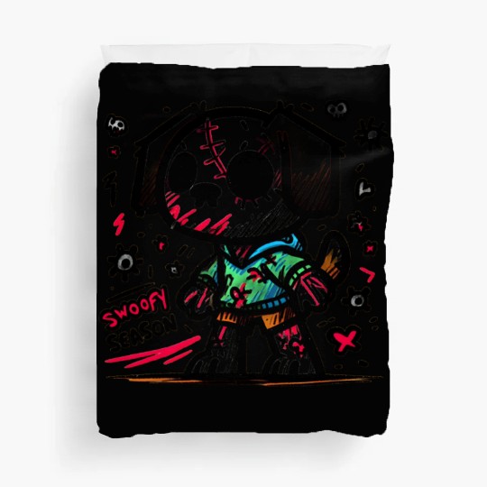 Spooky season zombie dog Duvet Covers