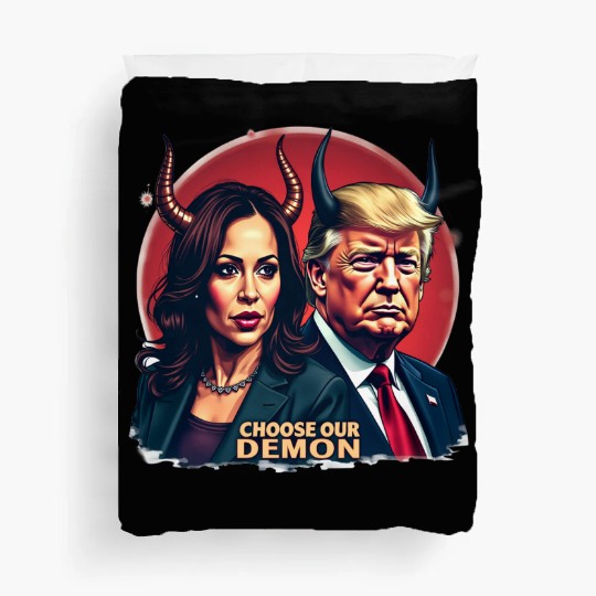 Kamala Harris Vs Trump The Fight For The Country Duvet Covers