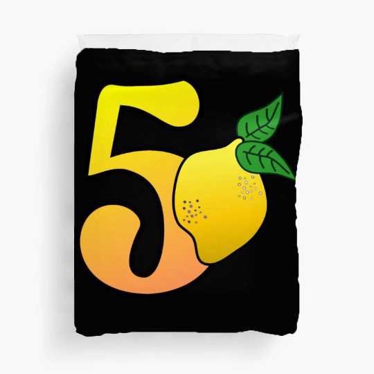 Number 50th Birthday Lemon Duvet Covers