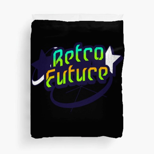 Retro Future - Neon Streetwear for Y2K lovers Duvet Covers