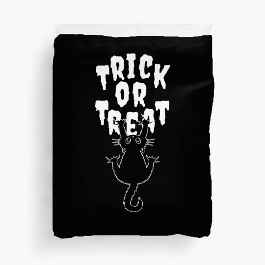 Black Cat Trick or Treat Duvet Covers