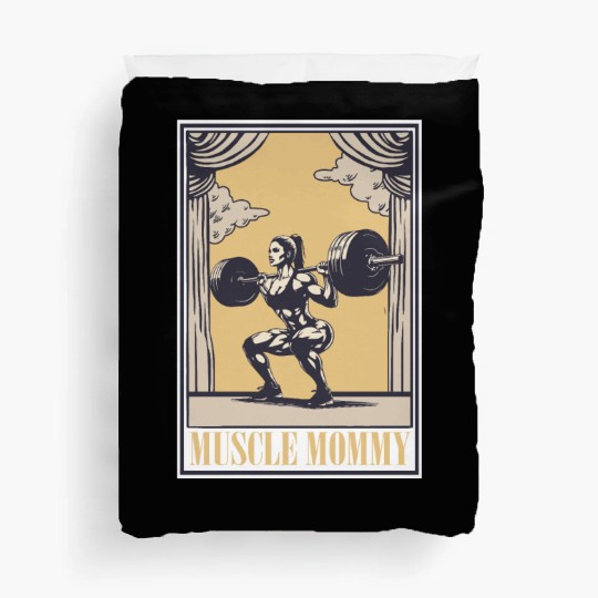 Tarot Cards Muscle Mommy for Strength & Duvet Covers