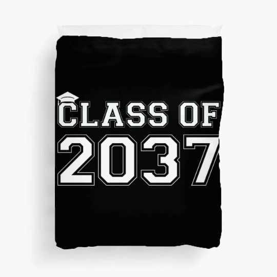 Class Of 2037 Pre K Grow With Me Graduation Duvet Covers