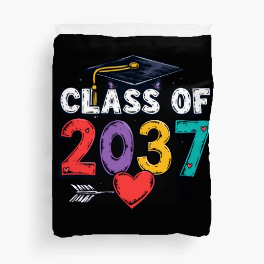 Celebrating the Class of 2037: A Colorful Future Duvet Covers