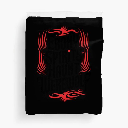 Ebony Spirits Haunt Werewolf Duvet Covers