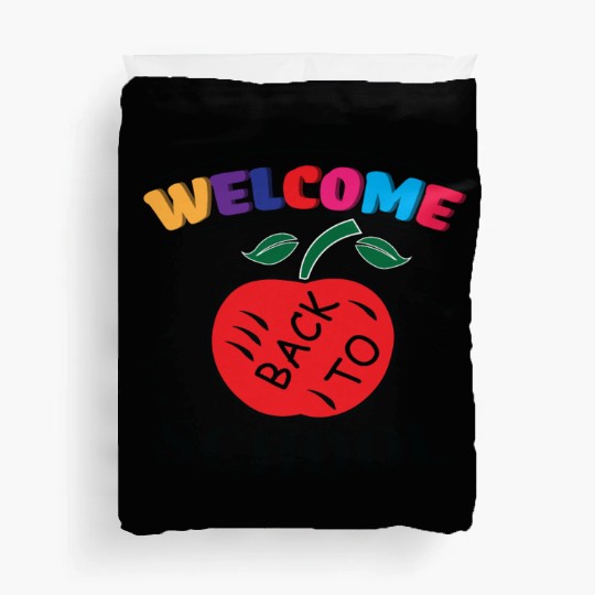 welcome back to school Duvet Covers