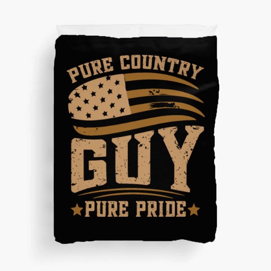 Small Town Us Flag Country Livin Boy Duvet Covers