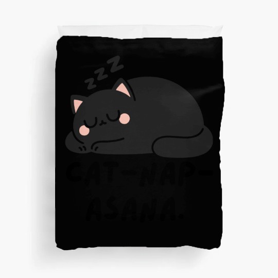 Lazy Cat Cat-Nap-Asana yoga Duvet Covers