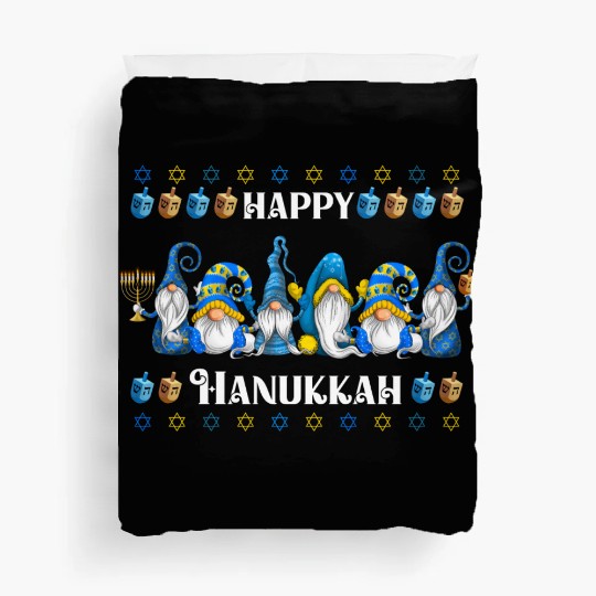 "Hanukkah Gnome" Wishing You a Happy Hanukkah Duvet Covers