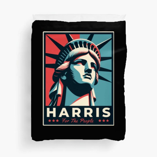 Harris 2024 statue of liberty Kamala Harris Duvet Covers