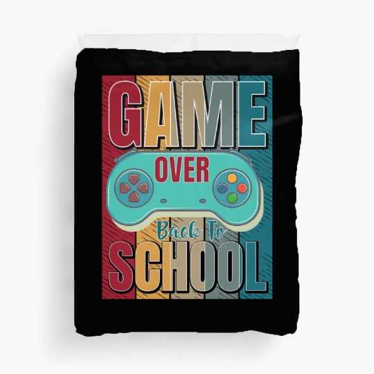 Game Over Back To School Duvet Covers