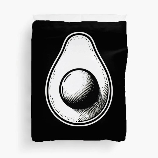 Avocado minimalist avocados design food art 6 Duvet Covers