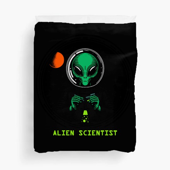Alien Scientist Duvet Covers