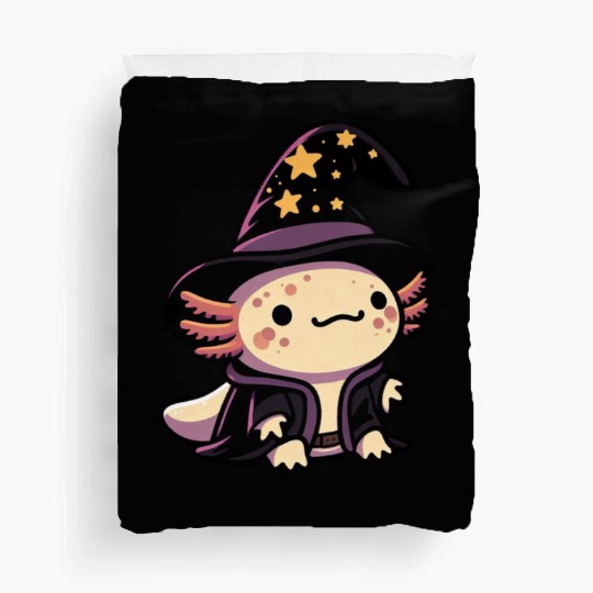 Axolotl Wizard - Fantasy Pet Duvet Covers