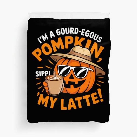 Pumpkin Spice Latte, Retro It's Fall Y'all Duvet Covers