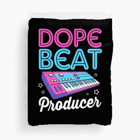 80s Beat Maker Dope Beat Analog Music Producer Duvet Covers