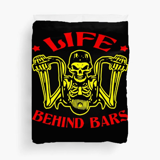 Life Behind Bars Biker LIKE US ON FACEBOOK #USAP Duvet Covers