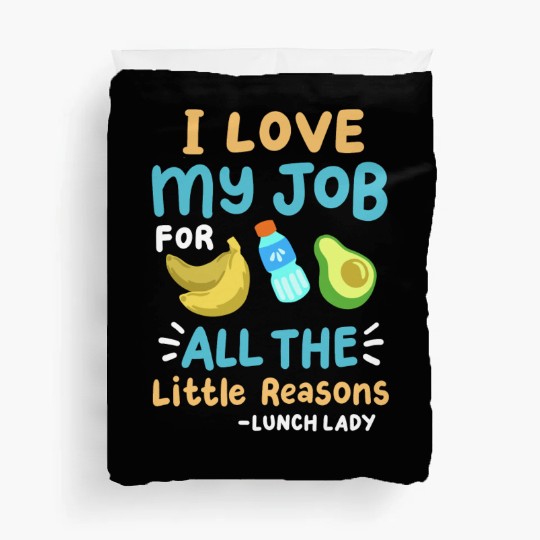 School Lunch Lady Cafeteria Ladies Duvet Covers