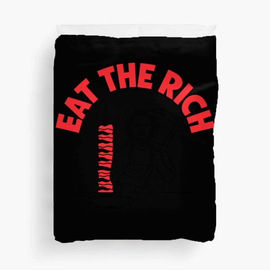 Eat The Rich Döner Kebab Parody Design Duvet Covers