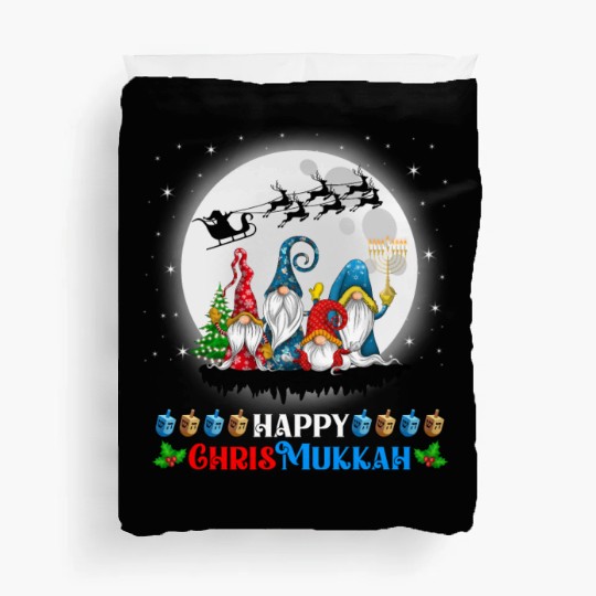 Happy Chrismukkah Gnomes Christmas Hanukkah Duvet Covers