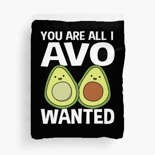 Cute Avocado Pun Funny Dietitician Duvet Covers