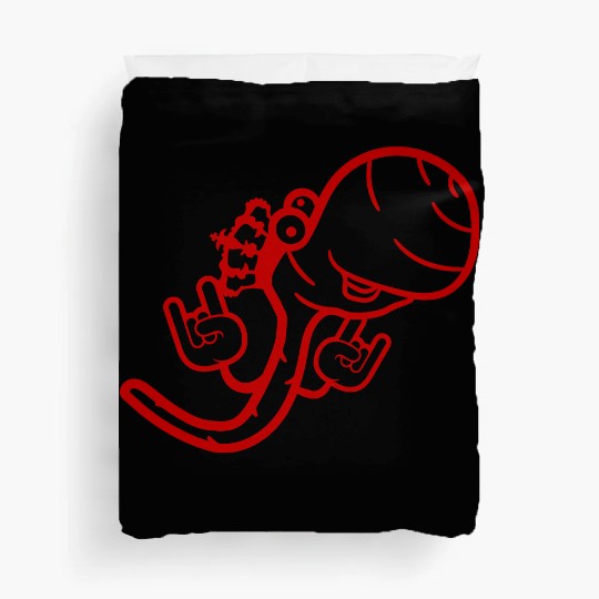 Cute Cool Worm Crown King Party Animal Fun Monster Duvet Covers