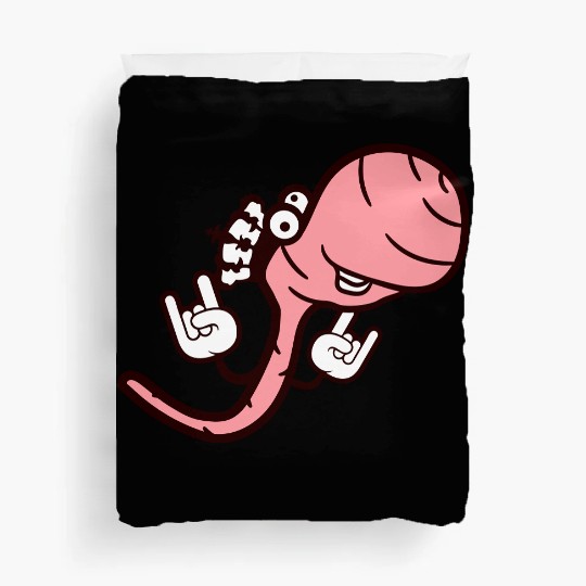 Cute Cool Worm Crown King Party Animal Fun Monster Duvet Covers