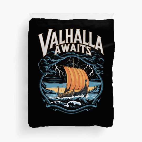 Valhalla Vikings for a Viking Lover Duvet Covers