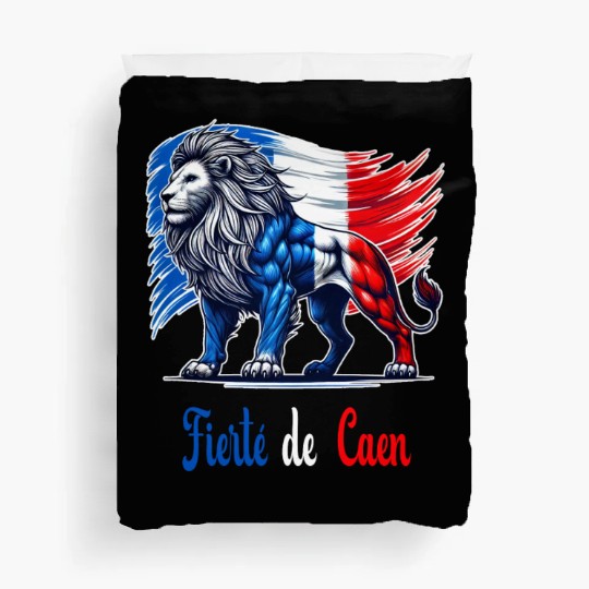 The pride of Caen flag design Duvet Covers