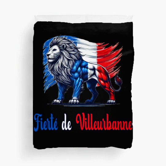 The pride of Villeurbanne flag design Duvet Covers
