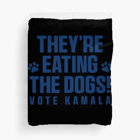They're Eating the Dogs, Harris Trump Debate 2024 Duvet Covers