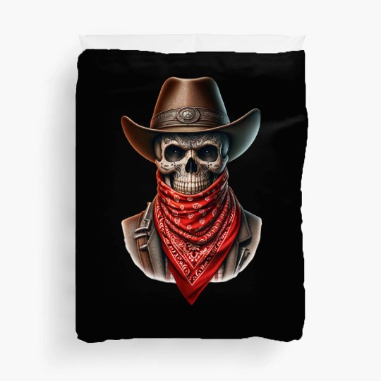 Outlaw Cowboy Skull Duvet Covers