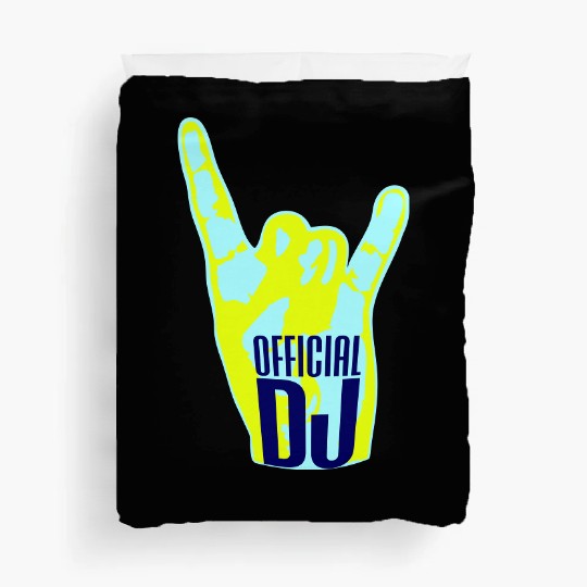 Official DJ Music Heavy Metal Horns Hand Gesture Duvet Covers
