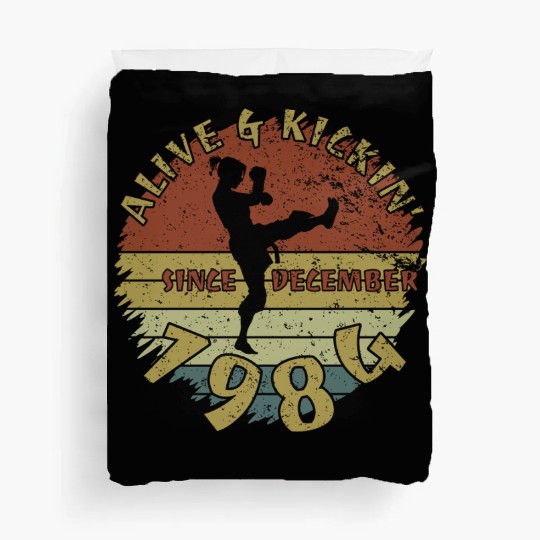 40th birthday Alive and kickin since 12/1984 Duvet Covers
