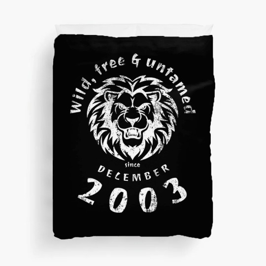 21st birthday Wild, free & untamed since 12/2003 Duvet Covers