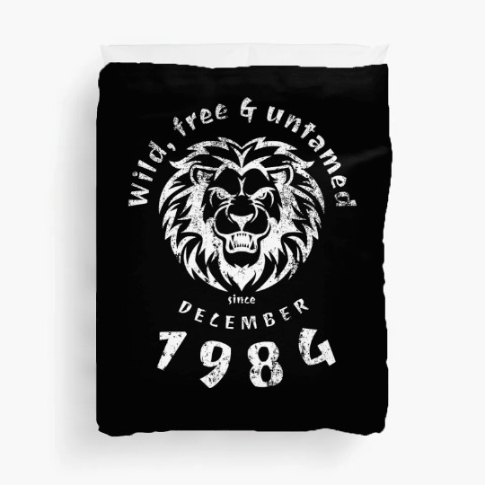 40th birthday Wild, free & untamed since 12/1984 Duvet Covers
