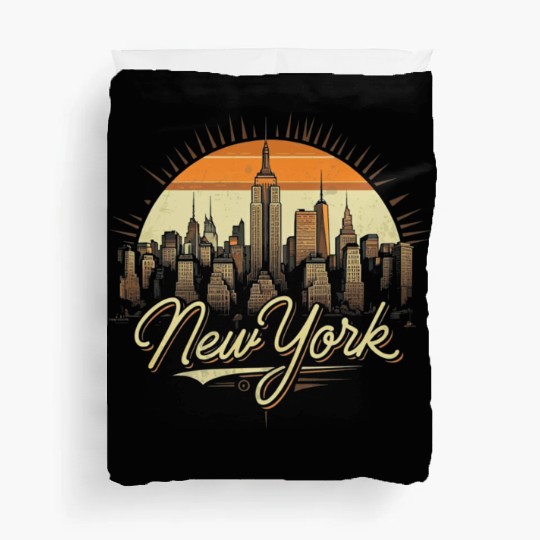 New York Skyline - Iconic Cityscape Beauty Duvet Covers