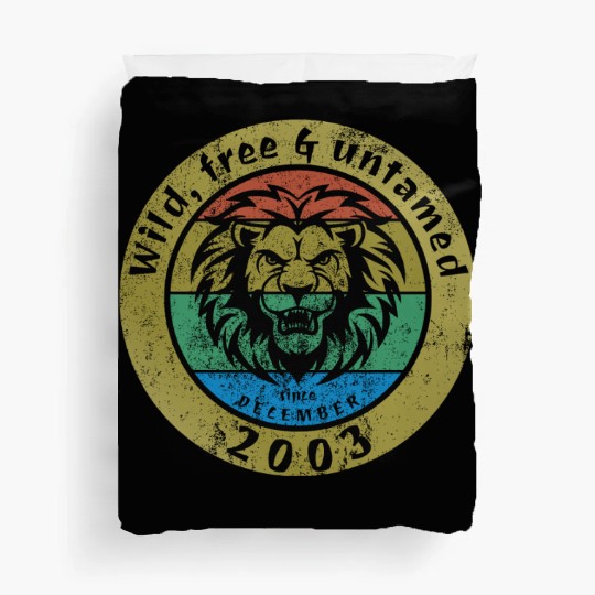 21st birthday Wild, free & untamed since 12/2003 Duvet Covers
