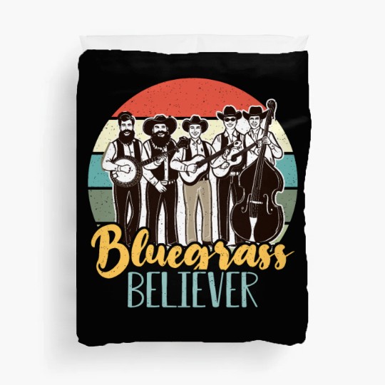 Bluegrass Believer Retro Musician Country Music Duvet Covers