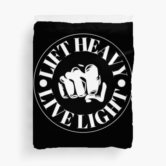 Black and White Trendy Gym Duvet Covers