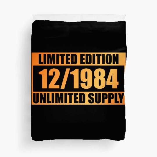 40th birthday Limited Edition - ꝏ Supply 12/1984 Duvet Covers
