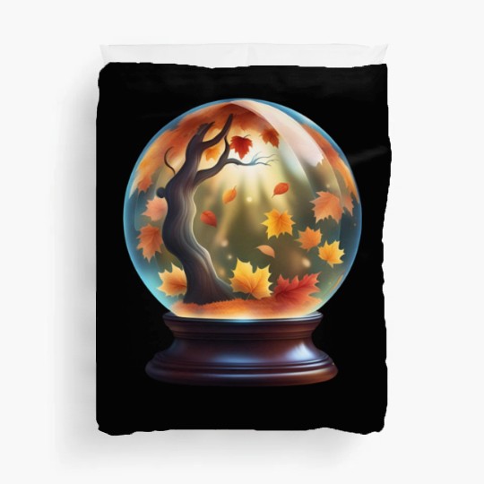 Autumn crystal ball. Duvet Covers
