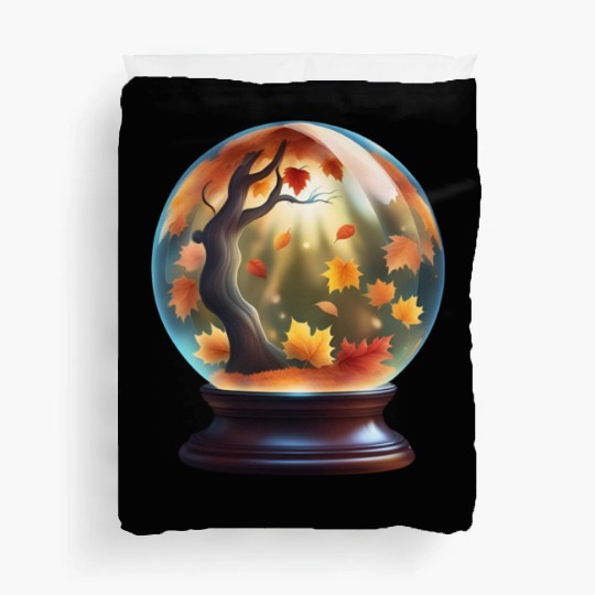 Autumn crystal ball. Duvet Covers