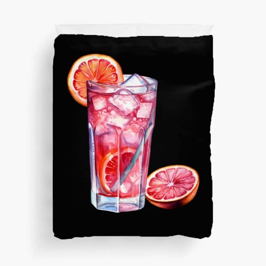 Grapefruit Citrus Cocktail Duvet Covers