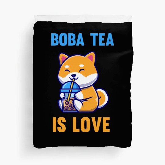 Boba Tea is love Duvet Covers